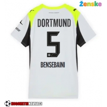 Ženske Nogometnih dresov Borussia Dortmund Ramy Bensebaini #5 Gostujoči 2025-26 Kratki rokavi